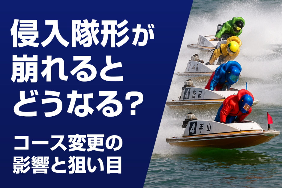 進入が崩れると何が起こる？隊形変化による影響と舟券の狙い方を解説