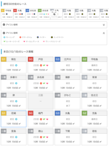 レース情報イメージ